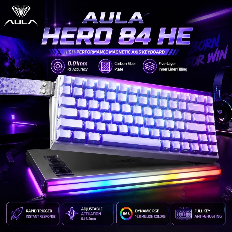 Mechanical Keyboard - Clavier mécanique de jeu magnétique AULA
