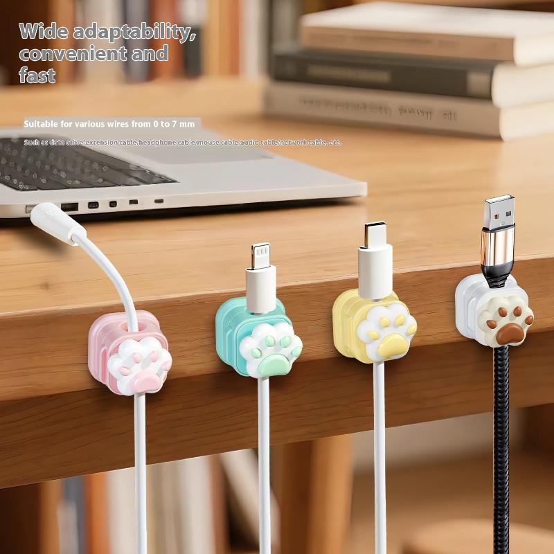 Desk Cable Organizer - Organisateurs de câbles de bureau mignons,