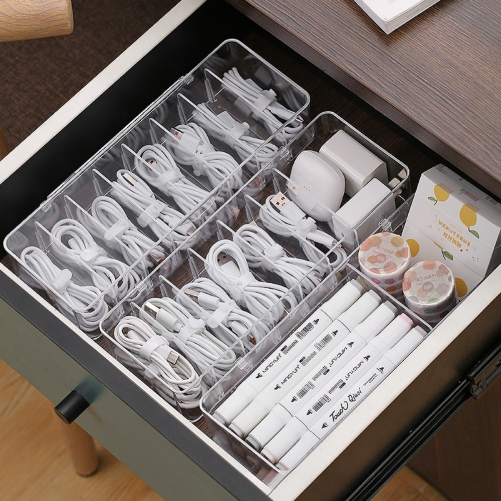 Desk Cable Organizer - Organisateur de câbles multifonctionnel, boîte de