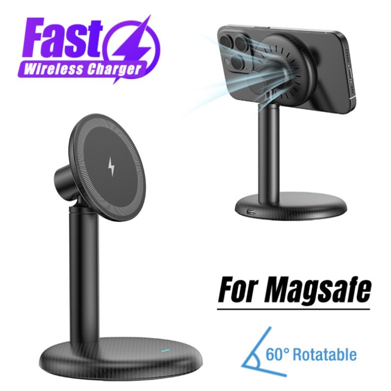 Desk Cable Organizer - Support de téléphone magnétique de bureau,