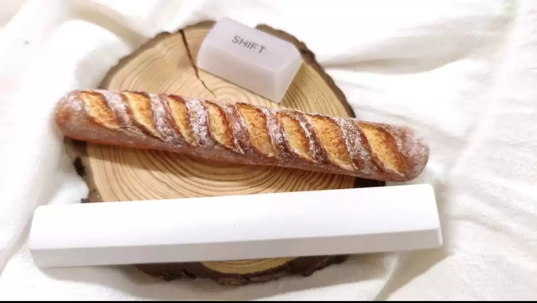 Mechanical Keyboard - Capuchon de touche Spacebar Baguette Food