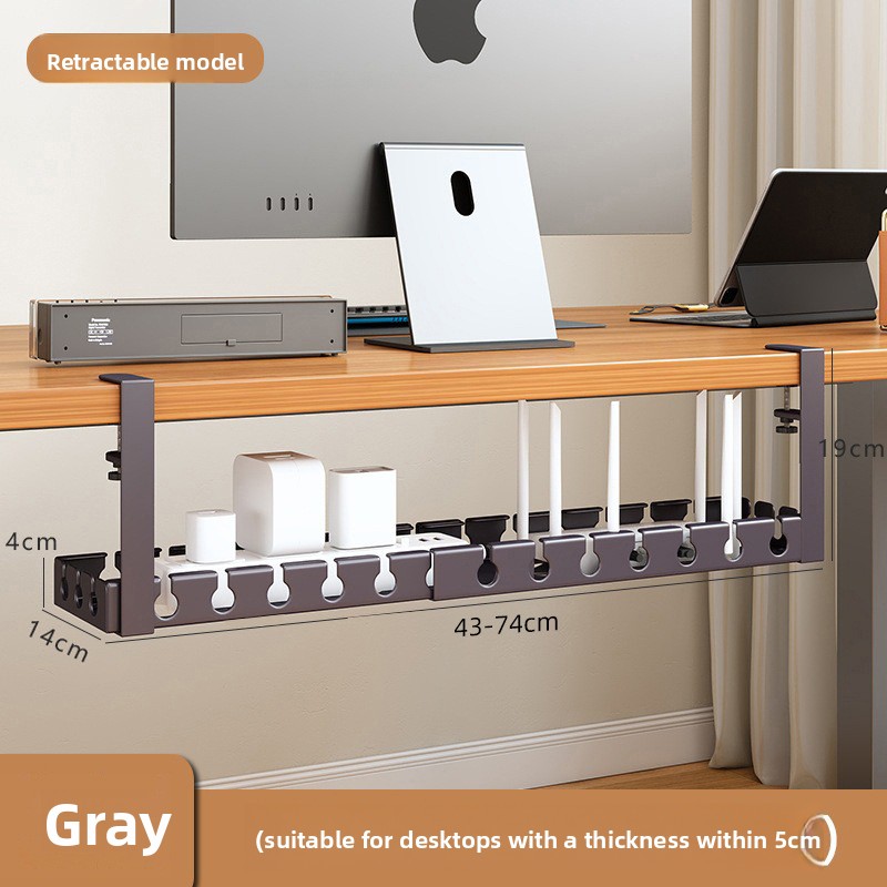 Support de rangement rétractab - Desk Cable Organizer avis et prix