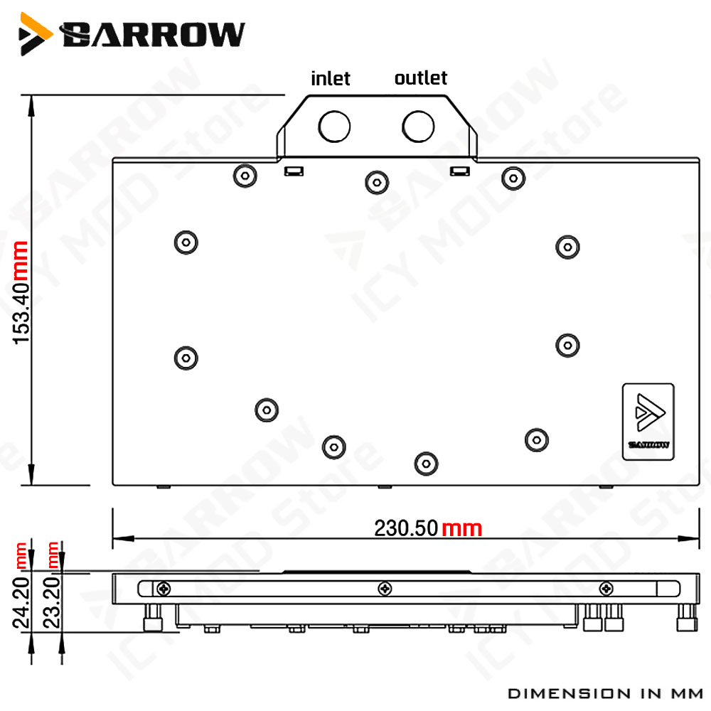 Bloc d'eau VGA Barrow pour car - Pc Gaming Water Cooling avis et prix