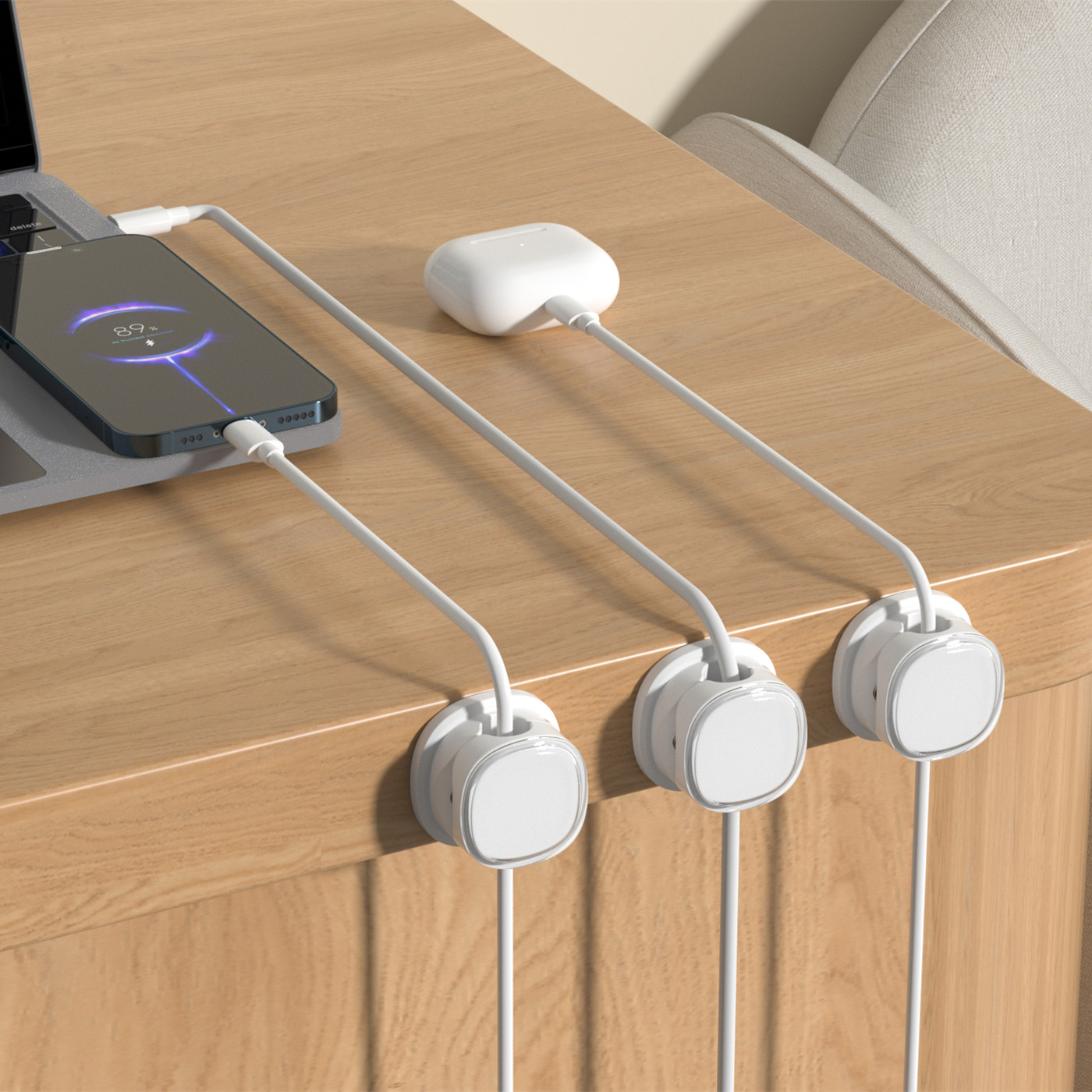 3/6/8/12 pièces Clips de câble - Desk Cable Organizer avis et prix