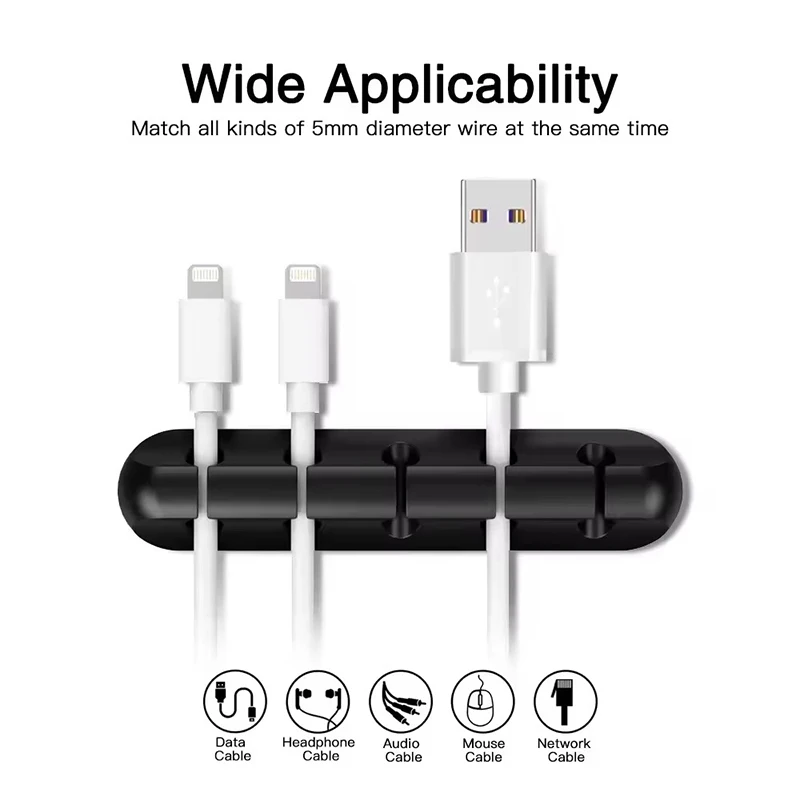 Clip de câble USB en silicone, - Desk Cable Organizer avis et prix