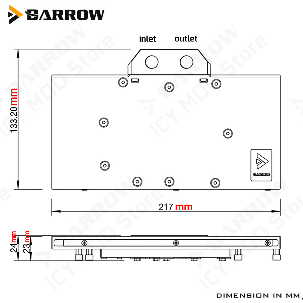 Barrow carte graphique bloc de - Pc Gaming Water Cooling avis et prix