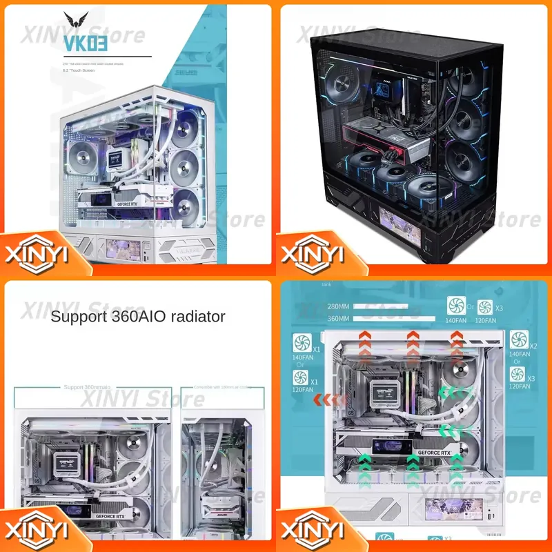 Boîtier PC Gamer Valkyrie VK03 - Pc Gaming Water Cooling avis et prix