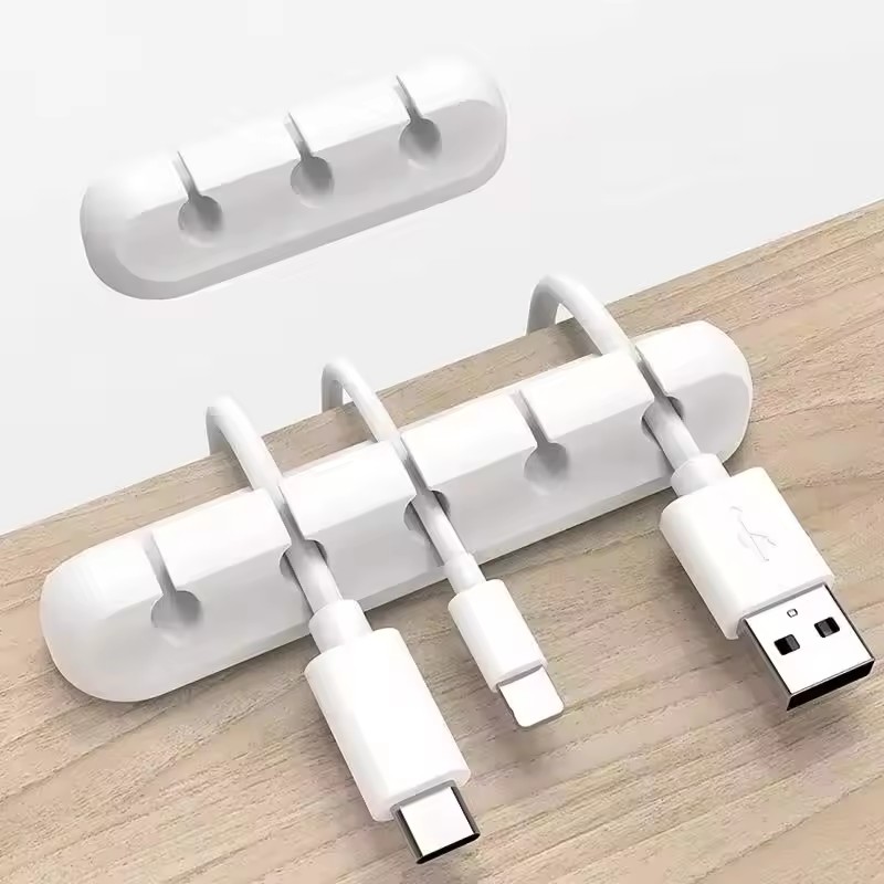 Clip de câble USB en silicone, - Desk Cable Organizer avis et prix