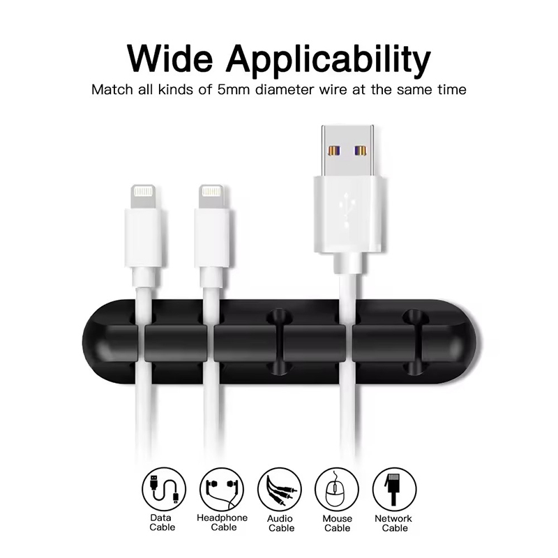 Clip de câble USB en silicone, - Desk Cable Organizer avis et prix