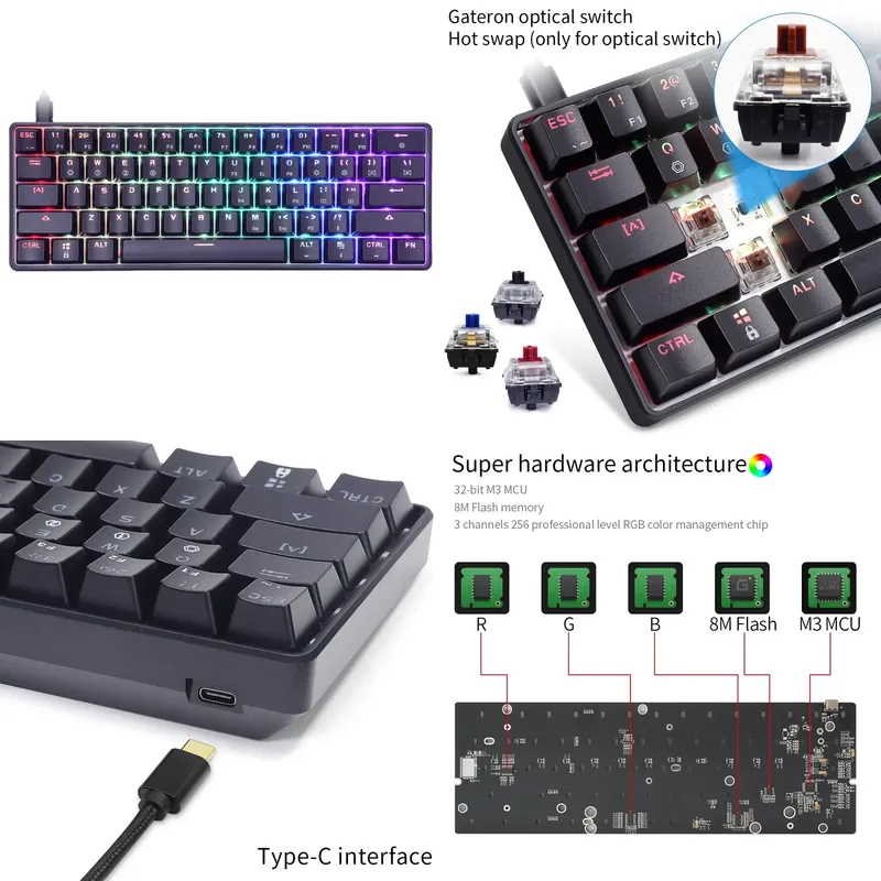 Clavier mécanique gaming mini  - Mechanical Keyboard avis et prix