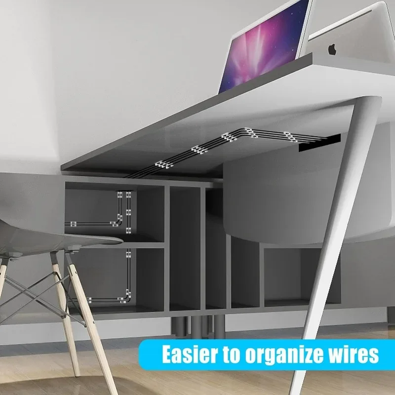 Support de câble mural auto-ad - Desk Cable Organizer avis et prix