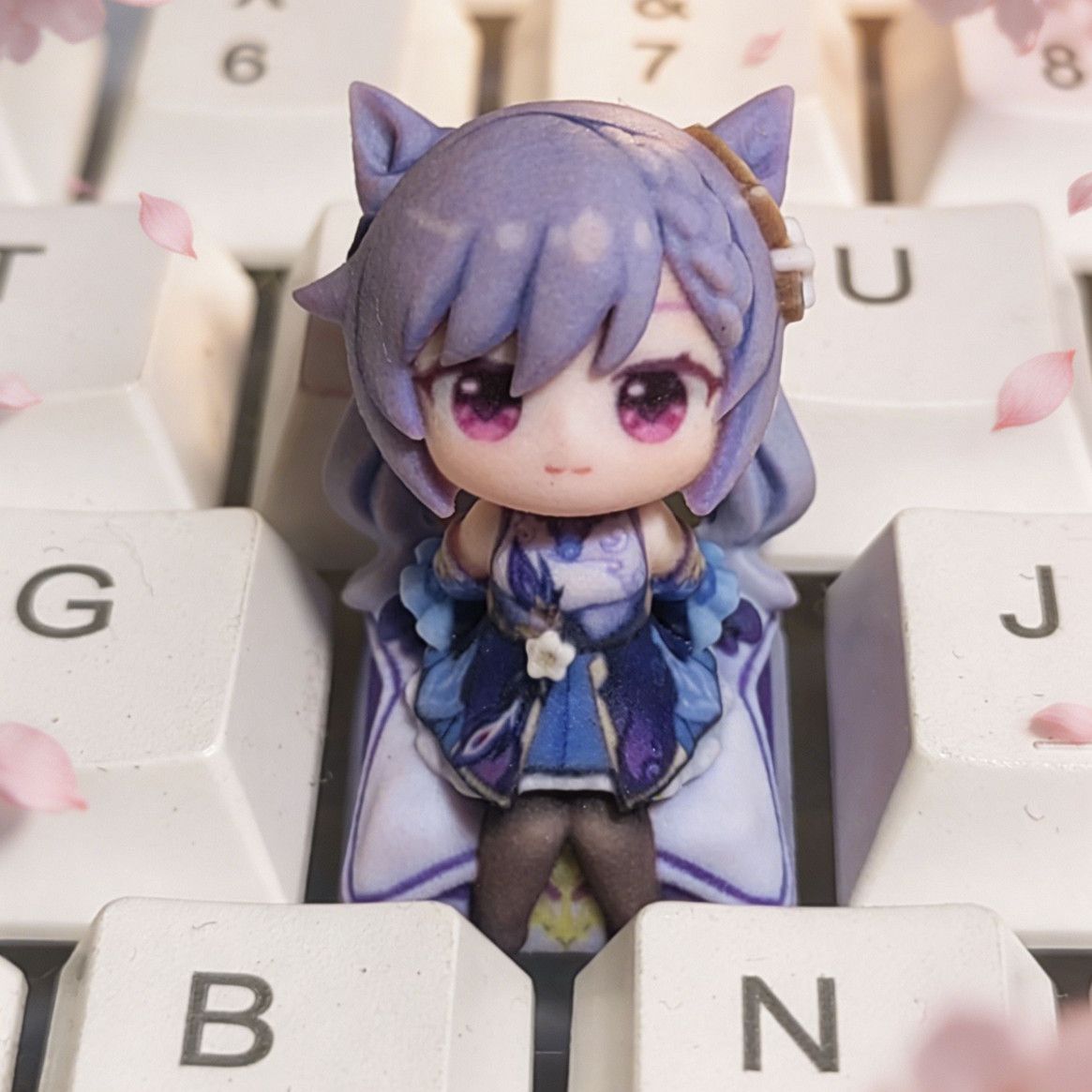 Genshin Impact Keqing Anime Co - Mechanical Keyboard avis et prix