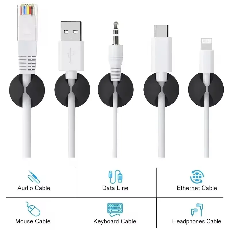 Clips de fixation pour câbles  - Desk Cable Organizer avis et prix
