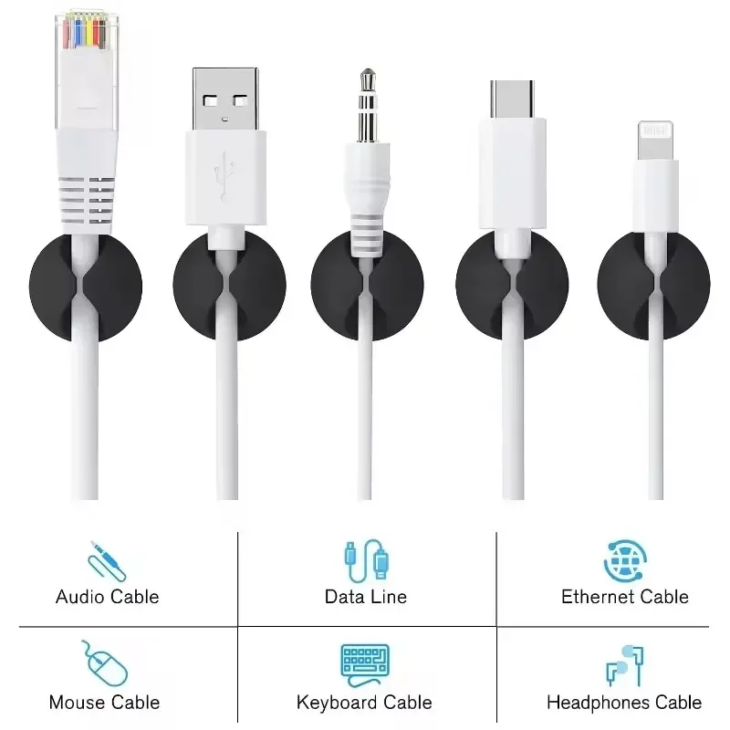 Clips de câbles muraux de bure - Desk Cable Organizer avis et prix