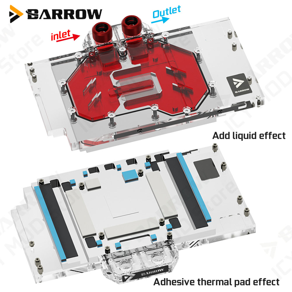 Carte d'affichage Barrow bloc  - Pc Gaming Water Cooling avis et prix